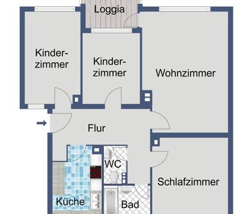 Schöne Familienwohnung mit Balkon! - Photo 1