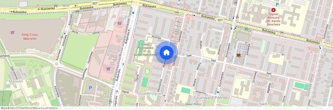 Płomienna, Poznań, Grunwald