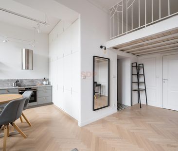 klimatyczne studio 37 m2 z antresolą | komórka lokatorska | Worcella - Zdjęcie 6