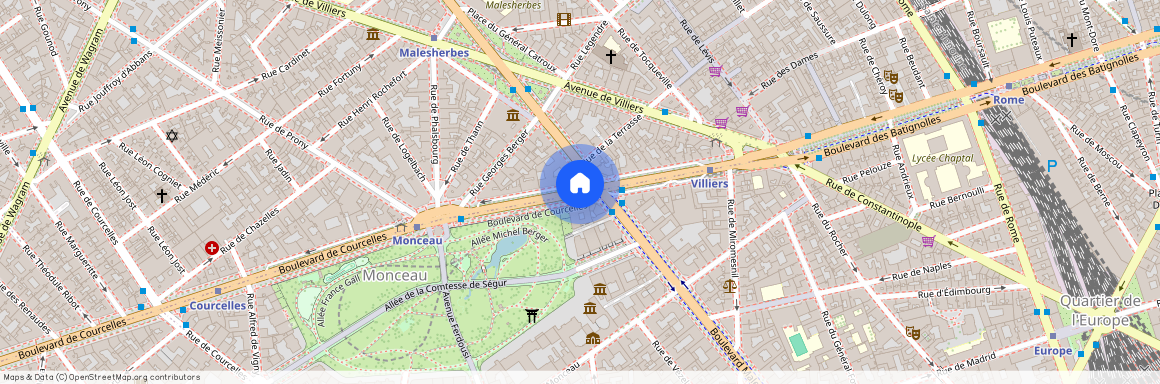 Boulevard de Courcelles et Rue Margueritte 75017 Paris (17e arrondissement)