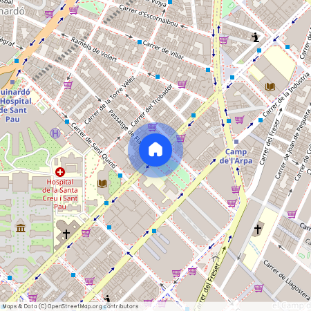 Carrer de Sant Antoni Maria Claret, Barcelona, Catalonia