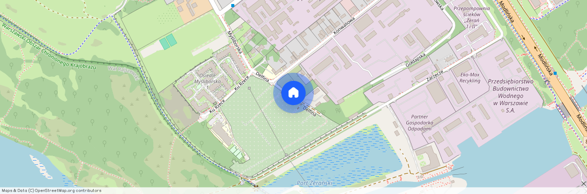 ul. Delfina, Żerań, Białołęka, Warszawa, mazowieckie