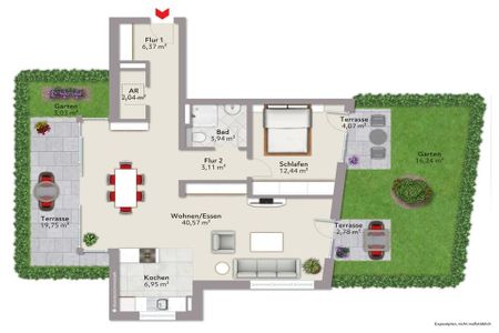 Neubau pur im Erdgeschoss mit Gartenanteil - 2-Zimmer-Wohnung zum Wohlfühlen - Photo 4