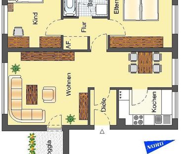 Demnächst frei! 3-Zimmer-Wohnung in Detmold Hiddeser Berg - Foto 3