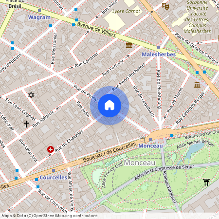 Rue de Chazelles et Rue de Prony 75017 Paris (17e arrondissement)