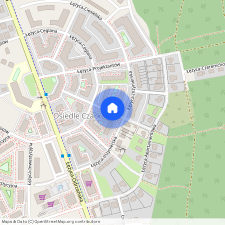 ul. Łężyca-Inżynierska, Łężyca, Zielona Góra, lubuskie