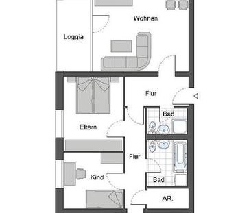 Attraktive 4 Zimmer-Wohnung mit großem Balkon – nur mit WBS anzumie... - Foto 1