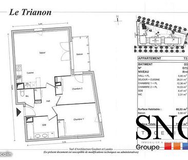 T3 AVEC BALCON + PARKING EN SOUS SOL - Photo 2