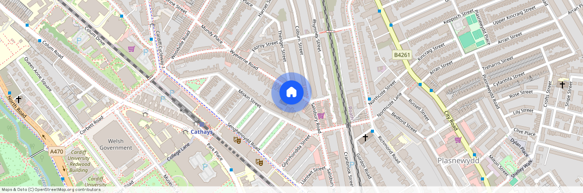 4 BED HOUSE for Rent - 25 Wyeverne Road, Cathays, Cardiff. CF24 4BG