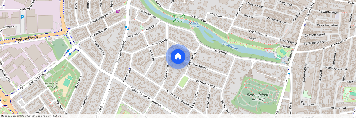 Schrijverskwartier, 1215 BH, Multatulilaan, Hilversum