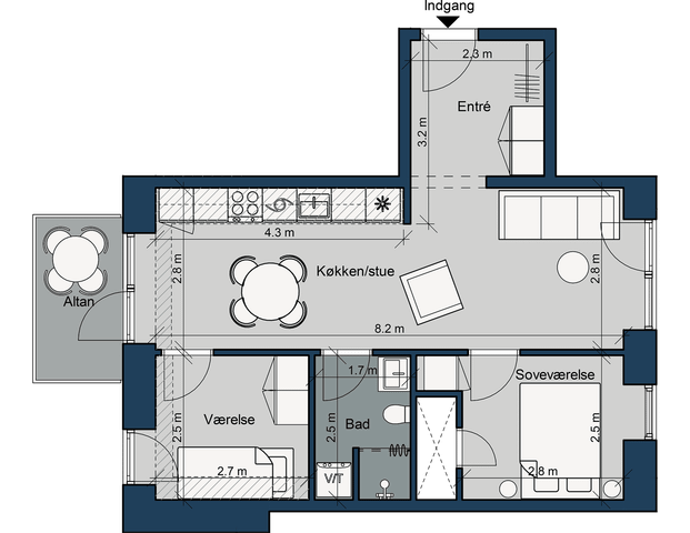 Østre Havnepark 19, 4. lejl. 1 - Foto 1