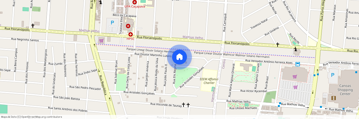 Rua, Martinho Lutero, 208, Harmonia, Canoas