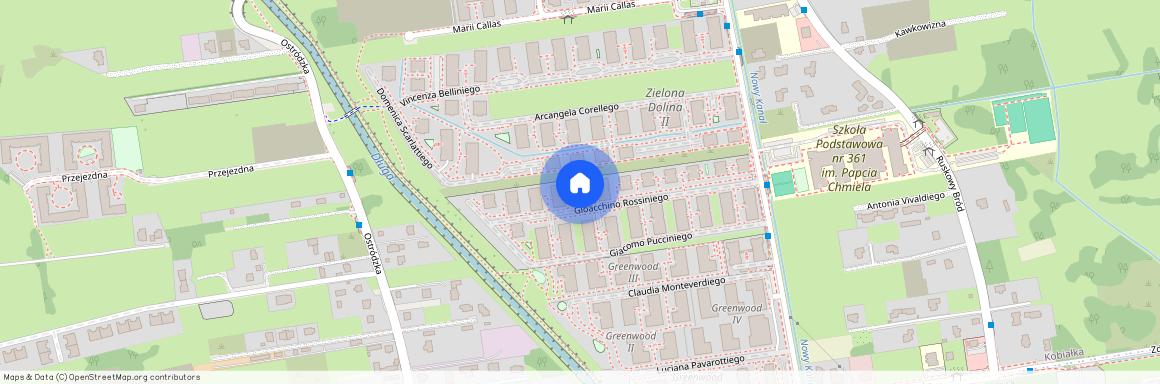 ul. Gioacchino Rossiniego, Kobiałka, Białołęka, Warszawa, mazowieckie