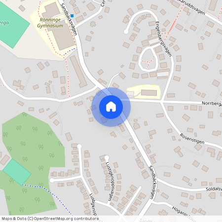 Sandbäcksvägen, Rönninge