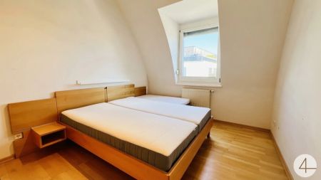 8Min zur U2 - helle 3-Zimmer-DG-Wohnung - sonnige Terrasse - teilmöbliert - Tiefgarage - top Anbindung - Photo 2
