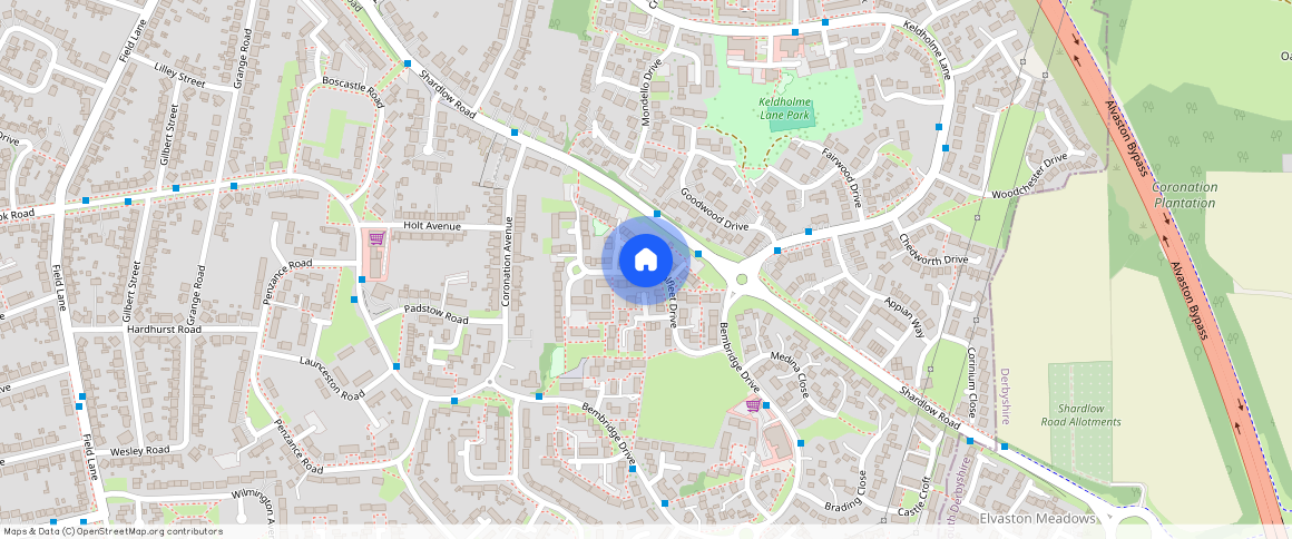 Bamburgh Close Shalfleet Drive, Alvaston, Derby