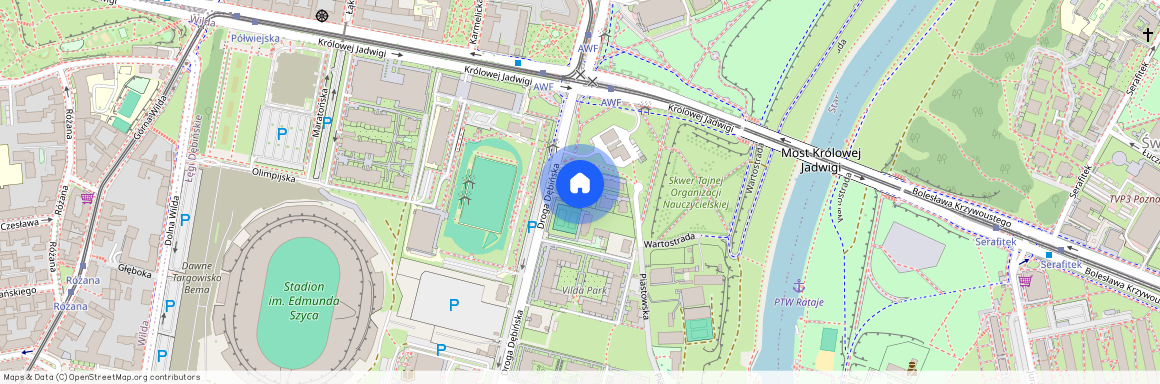 ul. Droga Dębińska, Łęgi Dębińskie, Wilda, Poznań, wielkopolskie