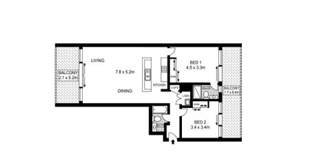 Unfurnished 2 bedroom apartment with parking - Photo 4