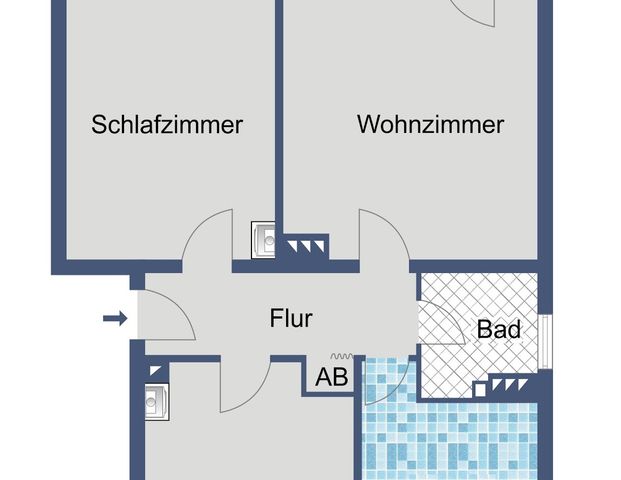 Erdgeschosswohnung in Rüdesheim – 3-Zimmer-Wohnung mit grüner Terrasse - Photo 1