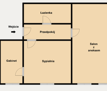 2-pok+gabinet*Stare miasto*42m2*piwnica - Фото 6