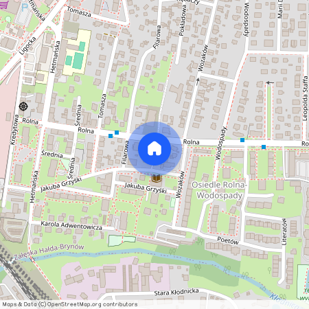 ul. ks. Jana Dzierżonia, Załęska Hałda-Brynów, Katowice, śląskie