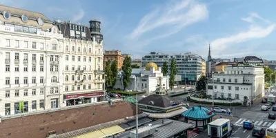 Sonnige 3-Zimmer-Wohnung mit Blick auf den Naschmarkt im Herzen Wiens - Foto 3