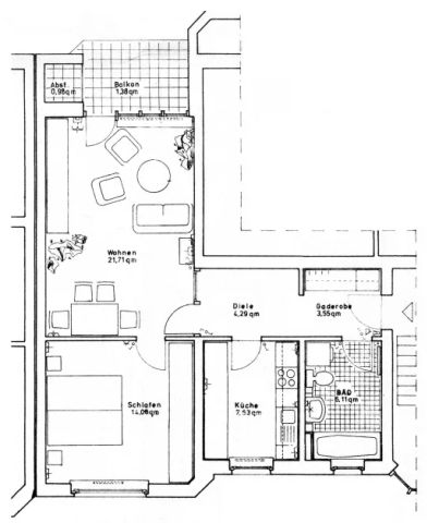 Geräumige 2-Zimmer-Wohnung mit Loggia und TG-Stellplatz - Photo 5