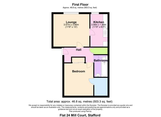 First Floor Flat, Mill Court, Great Haywood, Stafford, ST18 0RX - Photo 1