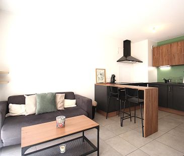 Saint-Priest : T2 meublé moderne avec terrasse et garage - Photo 1