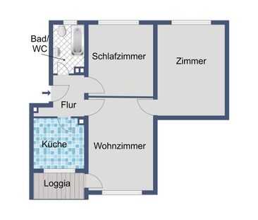 Nachmieter für 3-Zimmer-Wohnung gesucht - Photo 4