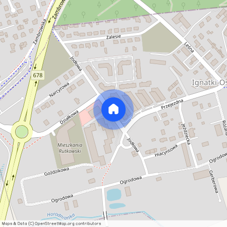 ul. Jodłowa, Księżyno-Kolonia, Juchnowiec Kościelny, białostocki, podlaskie, Białystok