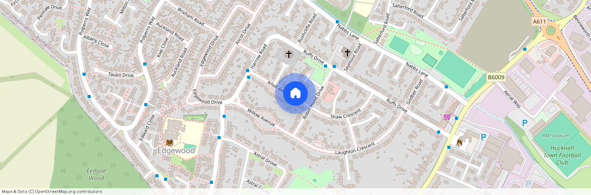 Robins Row, Hucknall, Nottinghamshire, NG15