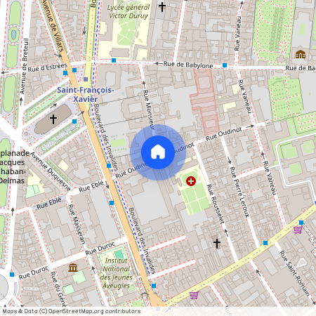 Rue Monsieur et Rue Oudinot 75007 Paris (7e arrondissement)