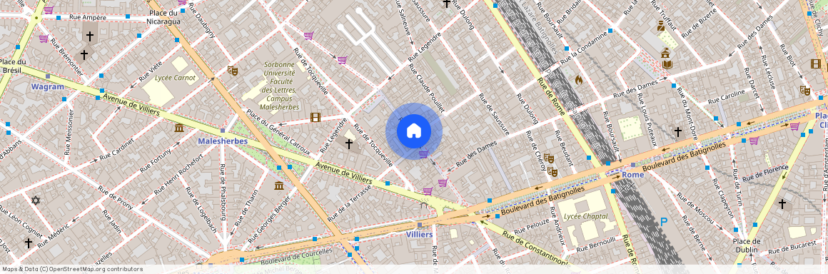 Rue de Levis et Rue Lebouteux 75017 Paris (17e arrondissement)