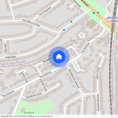 Badgers Court, The Avenue, Worcester Park, KT4 7HA