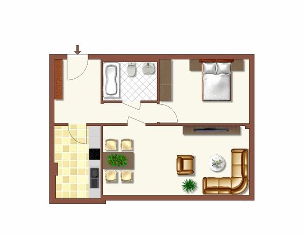 Helle und gerÃ¤umige 2 Raum Wohnung - Foto 1