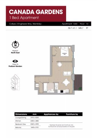 1 Bed Apartment - Photo 3