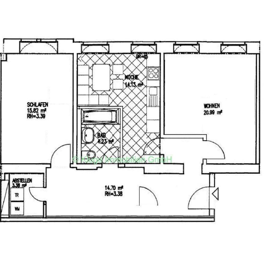 Rothenburger Str. - Große, helle 2-Zimmer- Wohnung in der Äußeren Neustadt! TG auf Wunsch, WG-geeignet - Foto 1