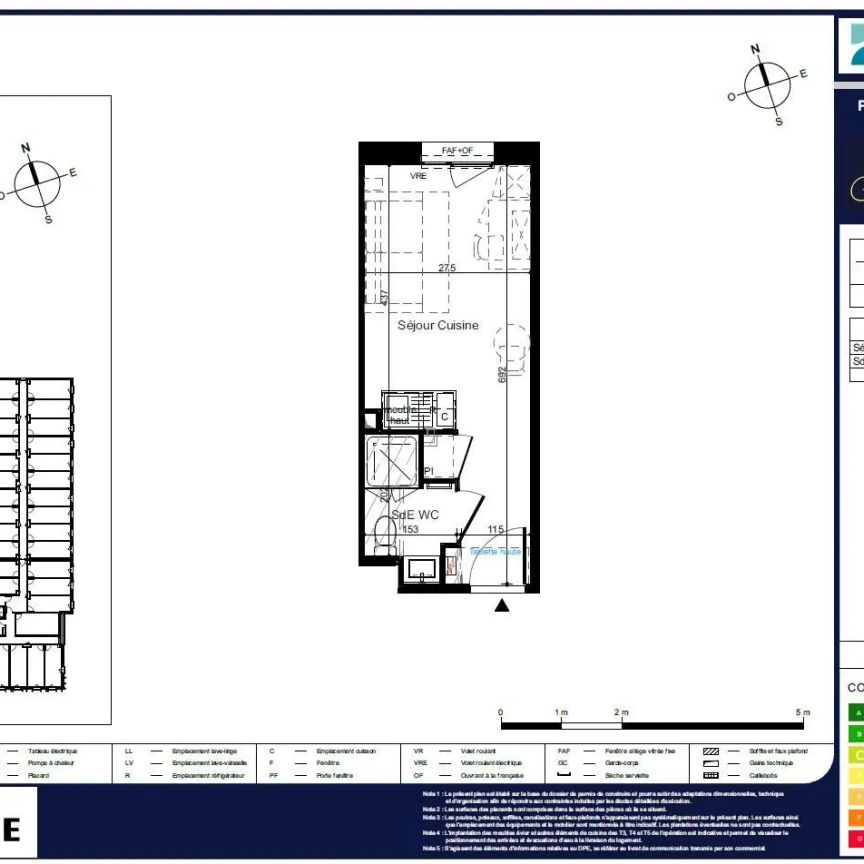 Appartement à louer 1 pièce 18.3m² - Photo 2