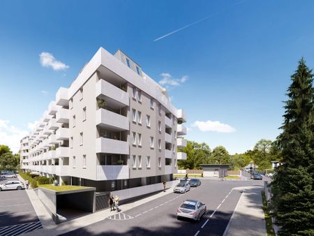 1. Monat mietfrei: Möblierte 2 Zimmer- DG-Wohnung im 6. OG mit 16m² Terrasse und Klimaanlage - Photo 3