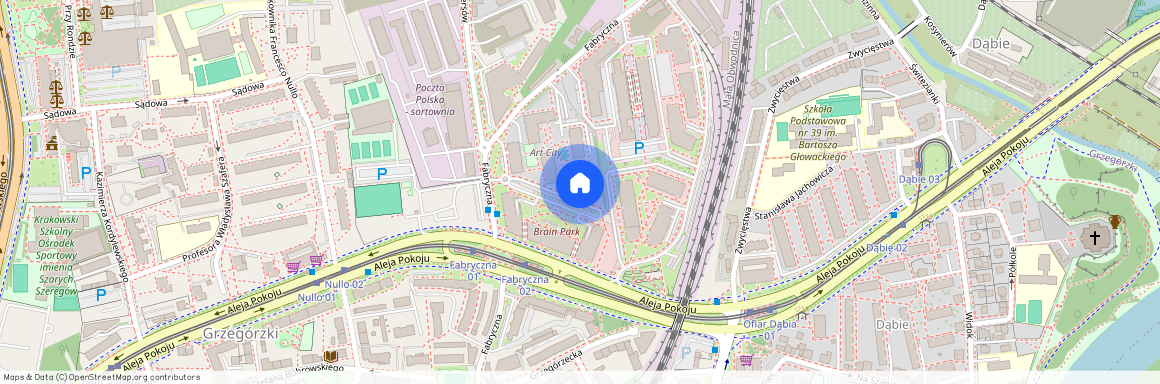 ul. Fabryczna, Grzegórzki, Grzegórzki, Kraków, małopolskie