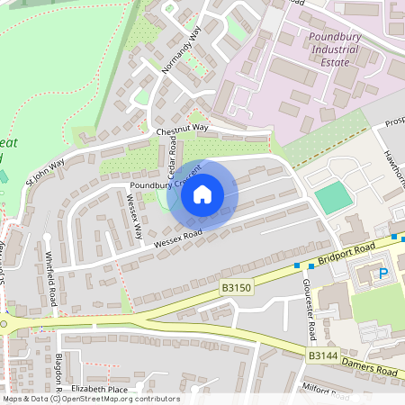 Poundbury Crescent, Dorchester
