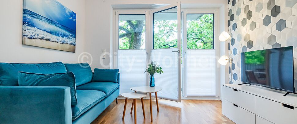 Möbliertes 2-Zimmer Neubau-Apartment mit Balkon in ruhiger Lage in Hamburg-Schnelsen - Photo 1