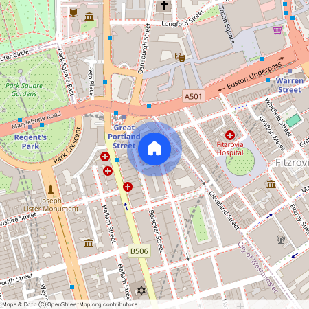 Flower Court, Greenwell Street, London W1W