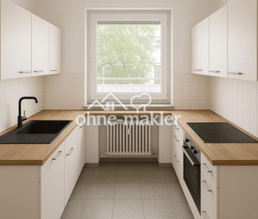 Helle 2-Zimmer-Wohnung mit Balkon & Einbauküche in Top-Lage - Foto 1