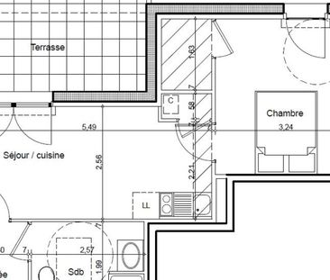 Louer appartement 2 pièces de 35 m² - Photo 5