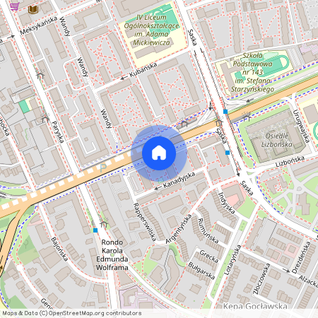 al. Aleja Stanów Zjednoczonych, Saska Kępa, Praga-Południe, Warszawa, mazowieckie