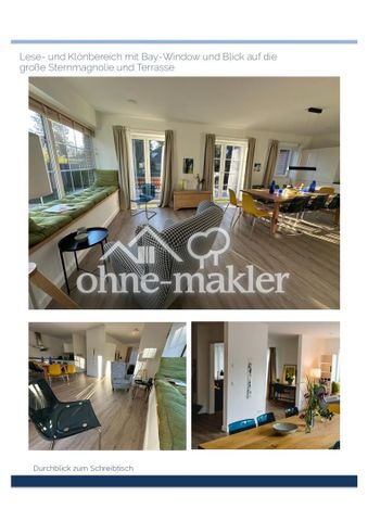 moderne, vollmöblierte, lichtdurchflutete 120qm Wohnung mit Garten in Hamburg-Sasel - Photo 2