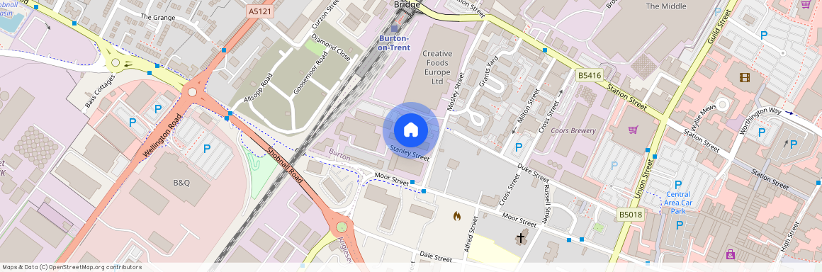 Fleet Street, Staffordshire, Burton upon Trent, DE14