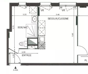 Appartement à louer sur Meaux 2 pièce(s) 42.50 m2 - Photo 1
